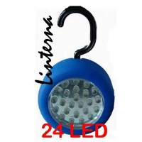 Linterna Bombilla LED 24 LED con Gancho e iman